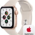 Apple Watch SE Gold Aluminum Case with Starlight Sport Band
