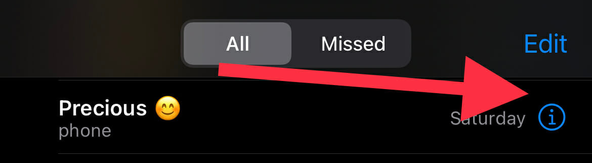 Block caller or number on iPhone Step 3 - Select the contact you want to delete.