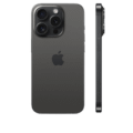 Apple iPhone 15 Pro Black Titanium Color Side and Back View
