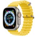 Apple Watch Ultra Titanium Case with Ocean Band Yellow Color