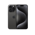 Apple iPhone 15 Pro Black Titanium Color Front and Back View
