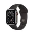 Apple Watch Series 6 Graphite Stainless Steel Case with Black Sport Band