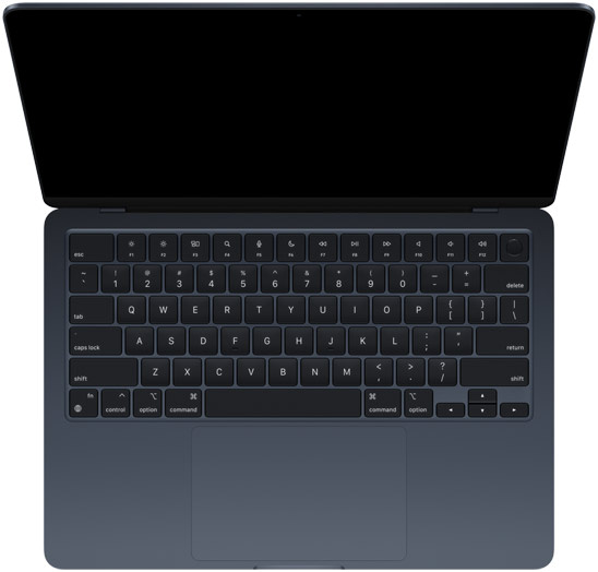 Apple MacBook Air (M2, 2022) laptop midnight color
