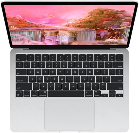 Apple MacBook Air (M2, 2022) laptop silver color