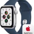 Apple Watch SE Silver Aluminum Case with Abyss Blue Sport Band