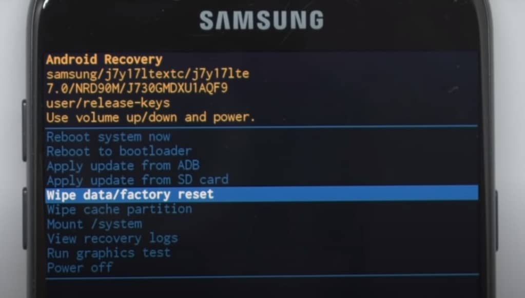 How to factory reset samsung galaxy phone